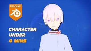 Anime MC Character Modeling under 4 mins | @ShionMgr
