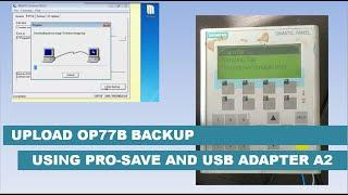 OP77B - Upload backup using Prosave