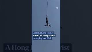 Tourist's bungee cord snaps in midair in Thailand