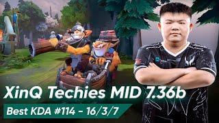  XinQ NEW META TECHIES 7.36 MID LANE | Dota 2 Pro Gameplay