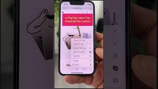 Declutter iPhone Safari Browser by Closing All Tabs at Once #shorts #iphone
