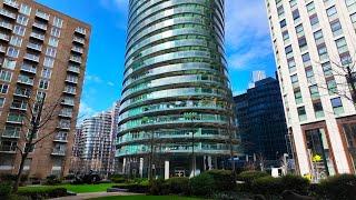 [4K] City of London | Canary Wharf | London Walking Tour [90 Mins]