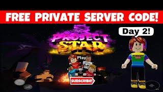 FREE PRIVATE SERVER CODE Project Star  |  ROBLOX Anime Game