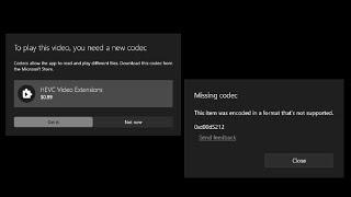 How To Get the Free HEVC Codec for Windows 10 and 11 / H.265 / HEVC Video Extensions