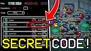 SECRET CODE TO GET 100 PLAYER LOBBY IN AMONG US! HOW TO PLAY 100 PLAYER LOBBY IN AMONG US