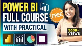 Power BI Full Course for FREE with Practical Projects [3 Hours] | Power BI Tutorial 2024 