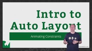 Introduction to Auto Layout in iOS, Episode 11: Animating Constraints in Auto Layout