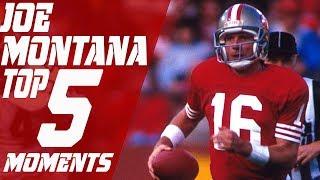 Joe Montana's Top 5 Clutch Moments | NFL Highlights