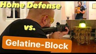 Ballistische Gelatine vs Umarex T4E Home Defense