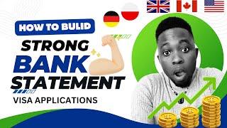 BANK STATEMENT FOR VISA APPLICATION | A STRONG FINANCIAL PROOF