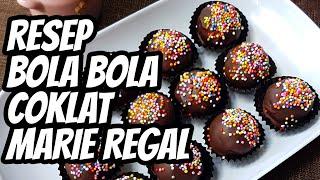 Resep dan Cara Membuat Bola Bola Coklat Biskuit Marie Regal Sprinkle Enak dan Sederhana