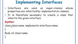 Implementing Interfaces in java in Telugu || JAVA in Telugu Lecture-42