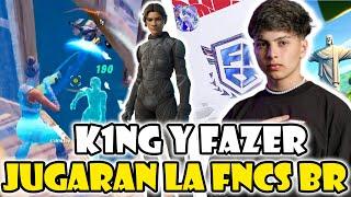 K1NG Y FAZER JUGARAN LA FNCS EN BRASILQUE PASO CON EUROPA? / K1NG VS FAZER 1V1 BUILDFIGHT