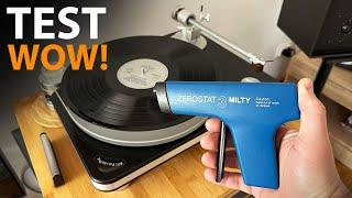 ANTISTATIC TEST / HOW to REMOVE STATIC / Improve Sound Your Tutntable Records