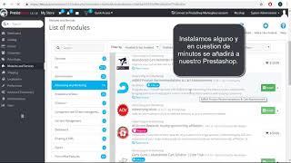 Agregar e instalar Módulos PrestaShop - Hostingnet