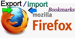 How to Export and Import Bookmarks in Firefox