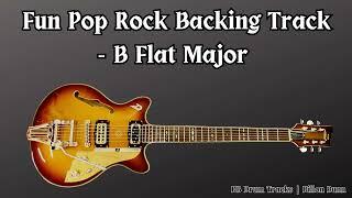 Fun Pop Rock - Guitar Backing Track - B Flat - 113.5 BPM