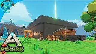 PixARK - Settling Down in a New Area and Starting our Castle Build! E4