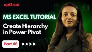 Excel For Fresher Part46 | Create Hierarchy in Power Pivot | Create Hierarchy in Excel | Power Pivot