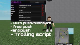 hydrogen fluxus Arceus x Roblox script | ragdoll engine script | trolling GUI , free push *working*