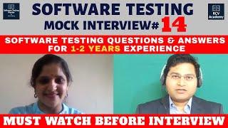 Software Testing Interview Questions for Freshers - Manual Testing Mock Interview