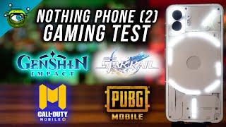 Nothing Phone (2) Gaming Test | Genshin Impact, PUBG: Mobile, Honkai: Star Rail & COD: Mobile
