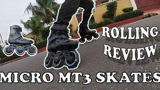 MICRO MT3 SKATES ROLLING REVIEW & FIRST IMPRESSIONS