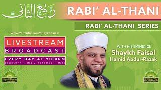 Sacred Knowledge Halaqah - Shaykh Faisal 2020 Livestream – 19th Night of Rabi` Al-Thani/Dec-3-2020