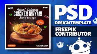 How to Make PSD Design For Freepik Contributor Step by Step Guide in Hindi/Urdu | Ridigital Pro