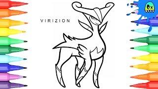 Pokemon Coloring Virizion I Fun Coloring Pages for Kids