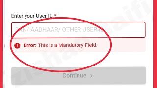 How To Fix This is a Mandatory Field. Problem Solve in Income Tax Portal