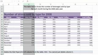 Excel 2013 Delete a Column from a Table