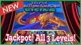 Jackpot Handpay on Triple Fortune Dragon RisingRandom Shaker Bonus Top Level!