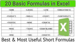 Understanding Excel Formulas | Microsoft Excel all Formulas | How to use Functions in Excel
