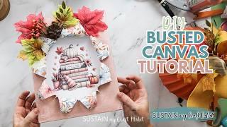 Busted Canvas Craft Tutorial | Must-try trending Dollar Tree exploding canvas idea!