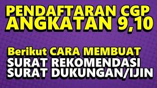 PENDAFTARAN CALON GURU PENGGERAK ANGKATAN 9 DAN 10 SEGERA SIAPKAN 2 SURAT PENTING UNTUK DIUPLOAD