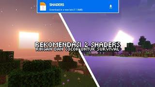 REKOMENDASI 2 SHADERS MCPE 1.20 TERBAIK RINGAN || SUPPORT HP LOW-END || NewB Shaders