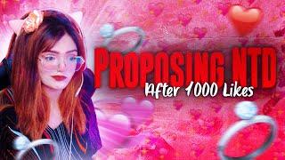 PROPOSING NTD AFTER 1K LIKES?  - PUBG MOBILE - LILY IS LIVE