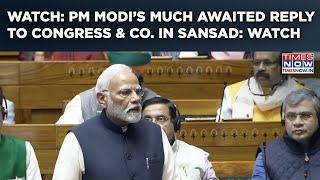 Modi's Parliament Speech: Watch PM Reply To Congress, Opposition In Lok Sabha Constitution Debate