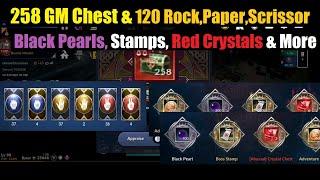 Black Desert Mobile 250 GM Boxes & 120 Rock, Paper, Scrissor Rewards