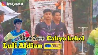 aksi Luli aldiana Bersama Cahyo kebel di turnamen Voli Subang.