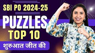 SBI PO 2024-25 PUZZLES | BEST PUZZLES FOR SBI PO 2024-25 REASONING | SMRITI SETHI