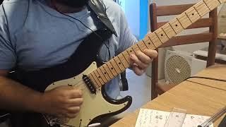 Communication Breakdown Guitar Solo Denmark Radio - Slow solo to learn! 