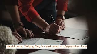 World Letter Writing Day