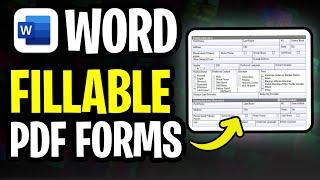 How to Create Fillable PDF Forms in Word (5 Minute Solution No BS) | Step by Step (2024)