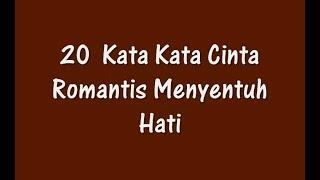 20  Kata Kata Cinta Romantis Menyentuh Hati