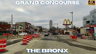 Driving Grand Concourse Bronx New York 4K