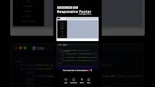 Modern Navbar #codewith_muhilan #css #coding #footer #response