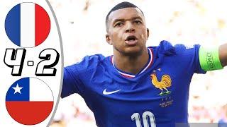 France vs Chile 4-2- All Goals & Highlights - 2024