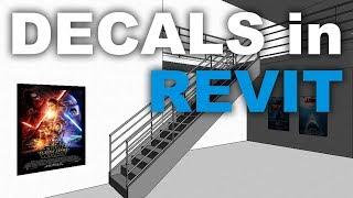 Decals in Revit photos for posters, paintings and TV screens Tutorial